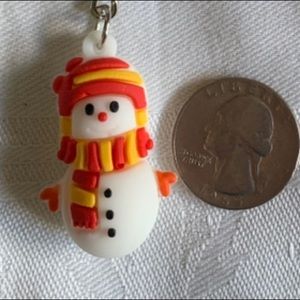 Snowman keychain or purse accessory